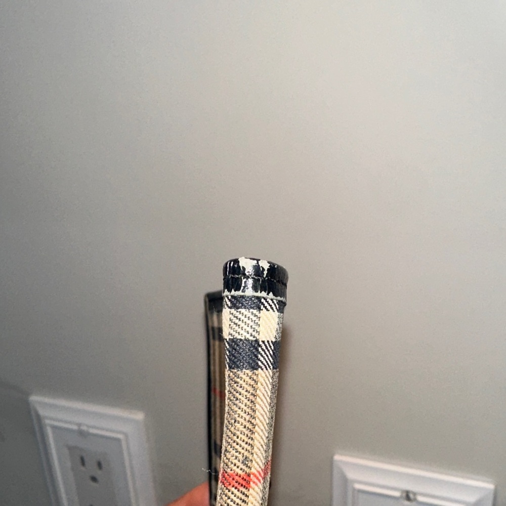Burberry Beige and Black Plaid Passport Holder - Picture 8 of 10